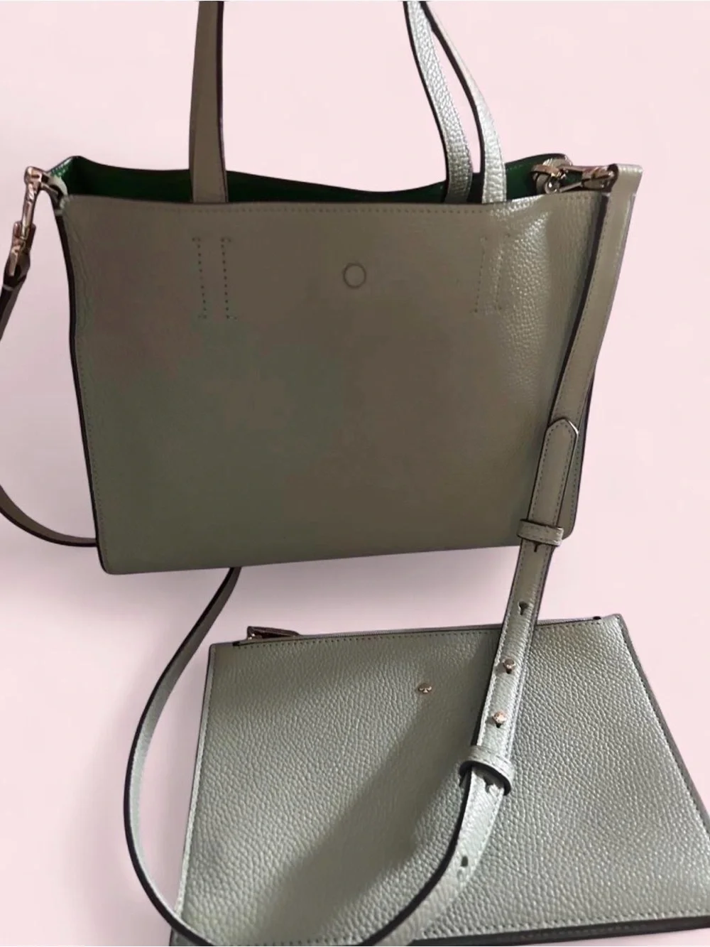 Kate Spade New York Sam Medium Satchel in the Light Pistachio